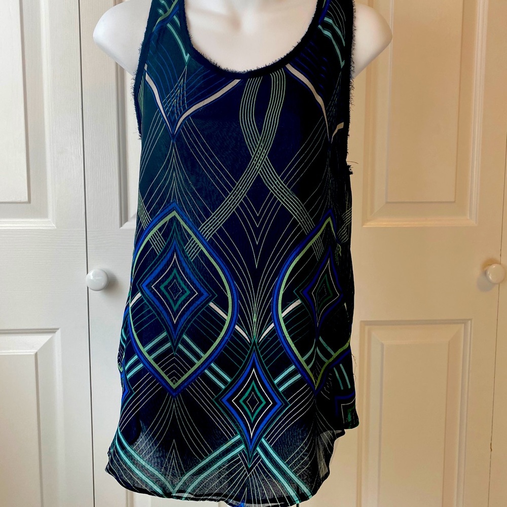 Olivaceous Sheer Tank Top